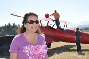 Getting ready to wing walk